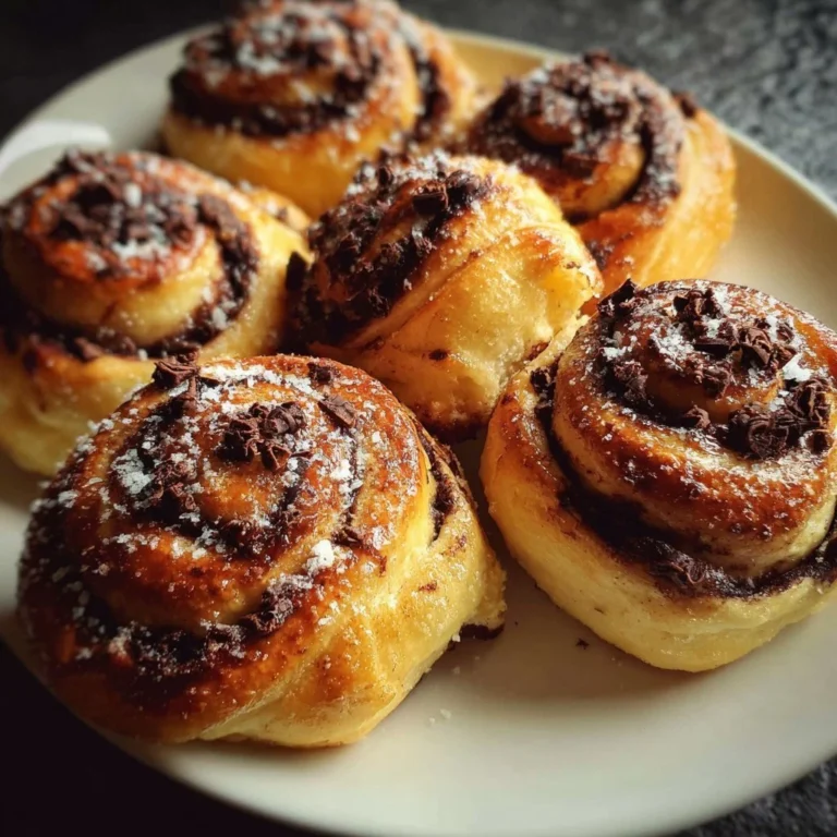 Schoko-Brötchen mit Quark frisch gebacken auf einem Küchentisch