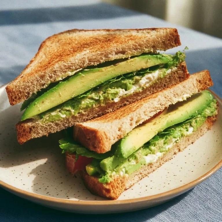 Leckeres Avocado-Sandwich mit frischen Zutaten