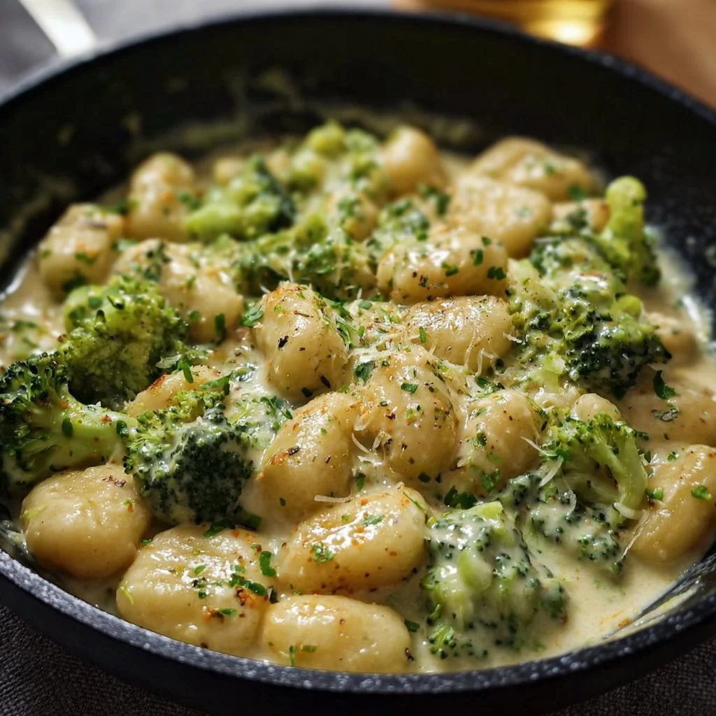 Cremige Gnocchi in Brokkoli-Sahnesoße
