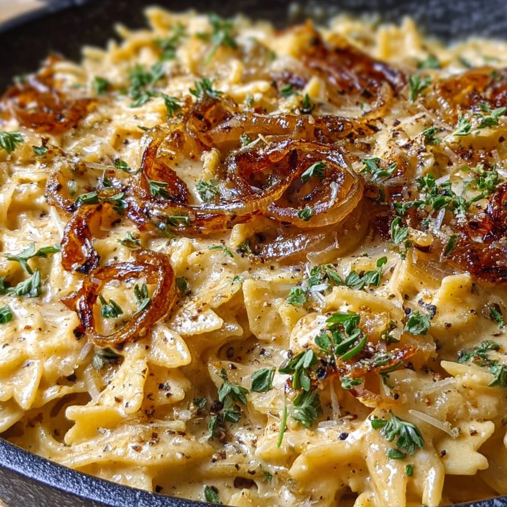 Cremige One-Pot-Zwiebel-Pasta
