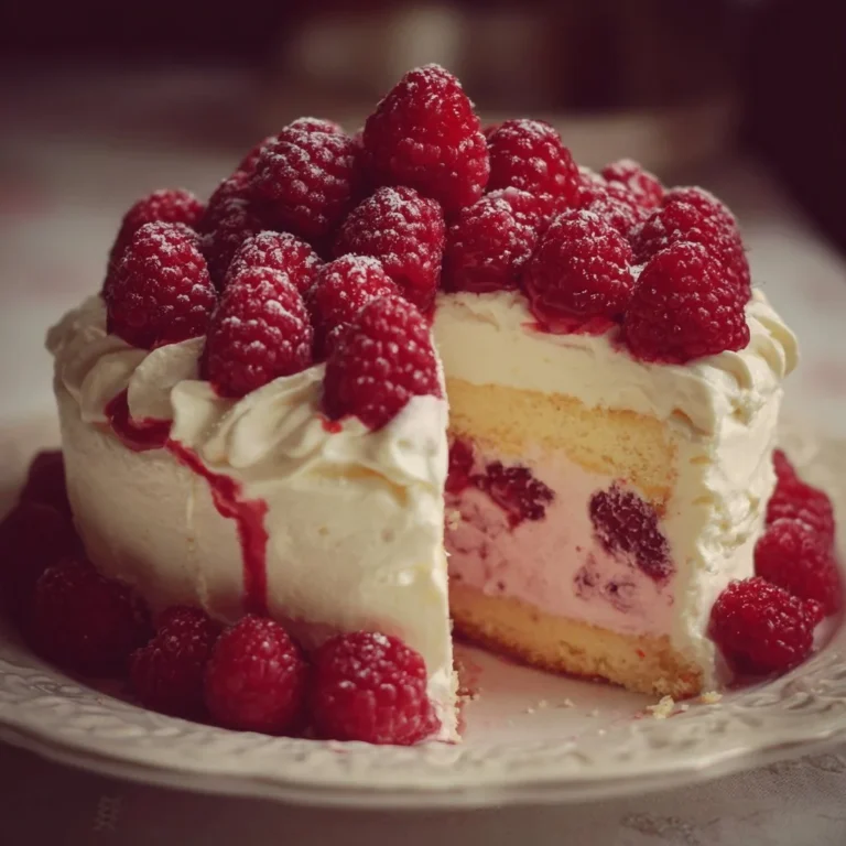 Himbeertorte mit Paradiescreme, köstlicher Genuss in saftiger Form