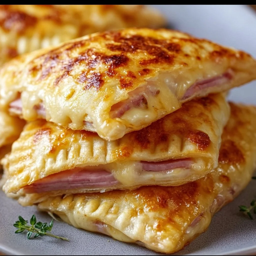 Knusprige Schinken-Käse-Taschen