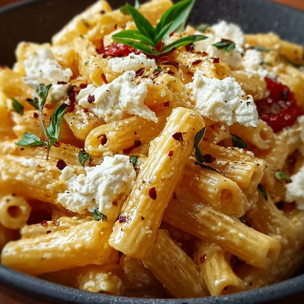 Mediterrane Pasta mit Feta