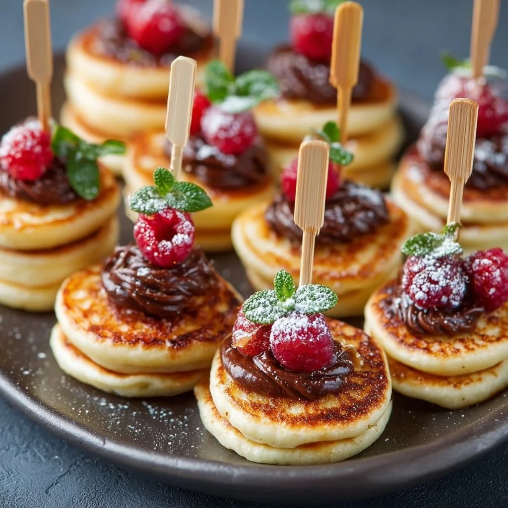 Mini-Pfannkuchen-Spieße