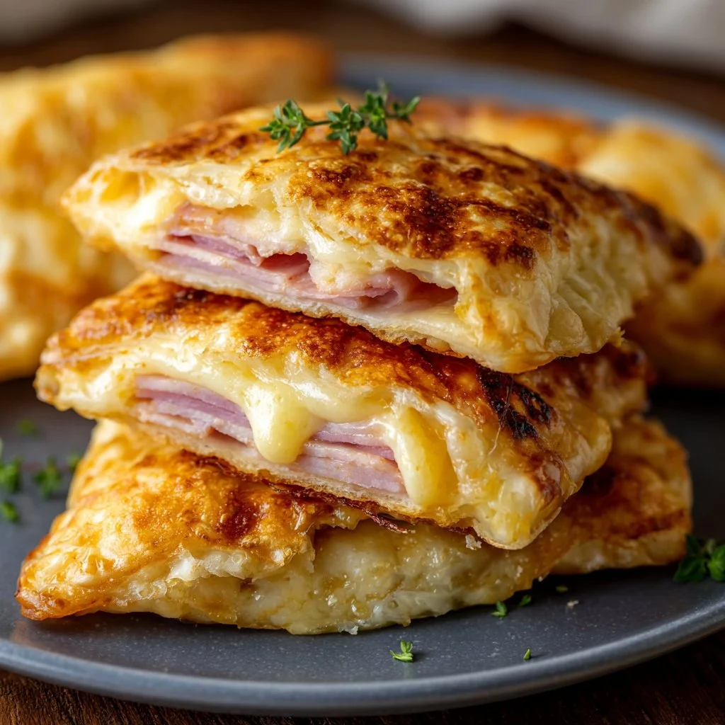 Schinken-Käse-Taschen im Airfryer