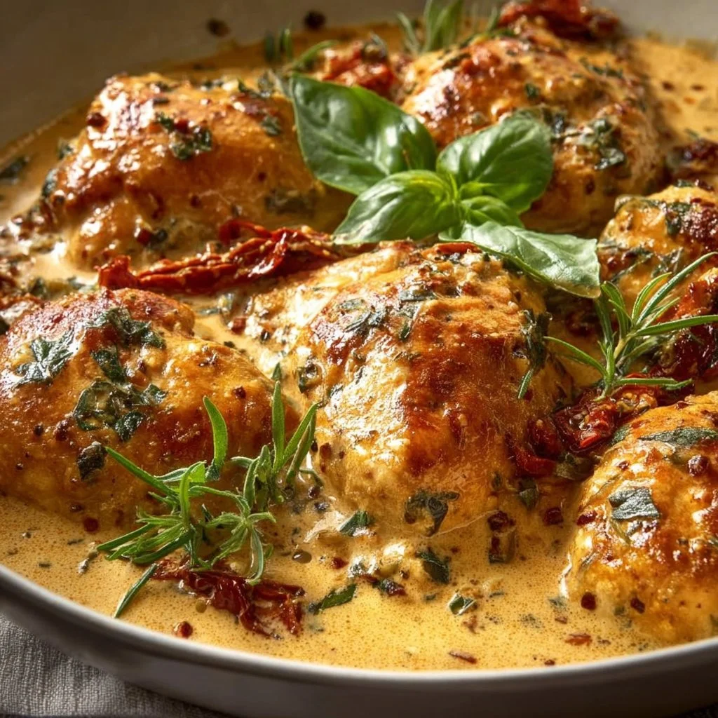Toskanisches Sahne Hähnchen