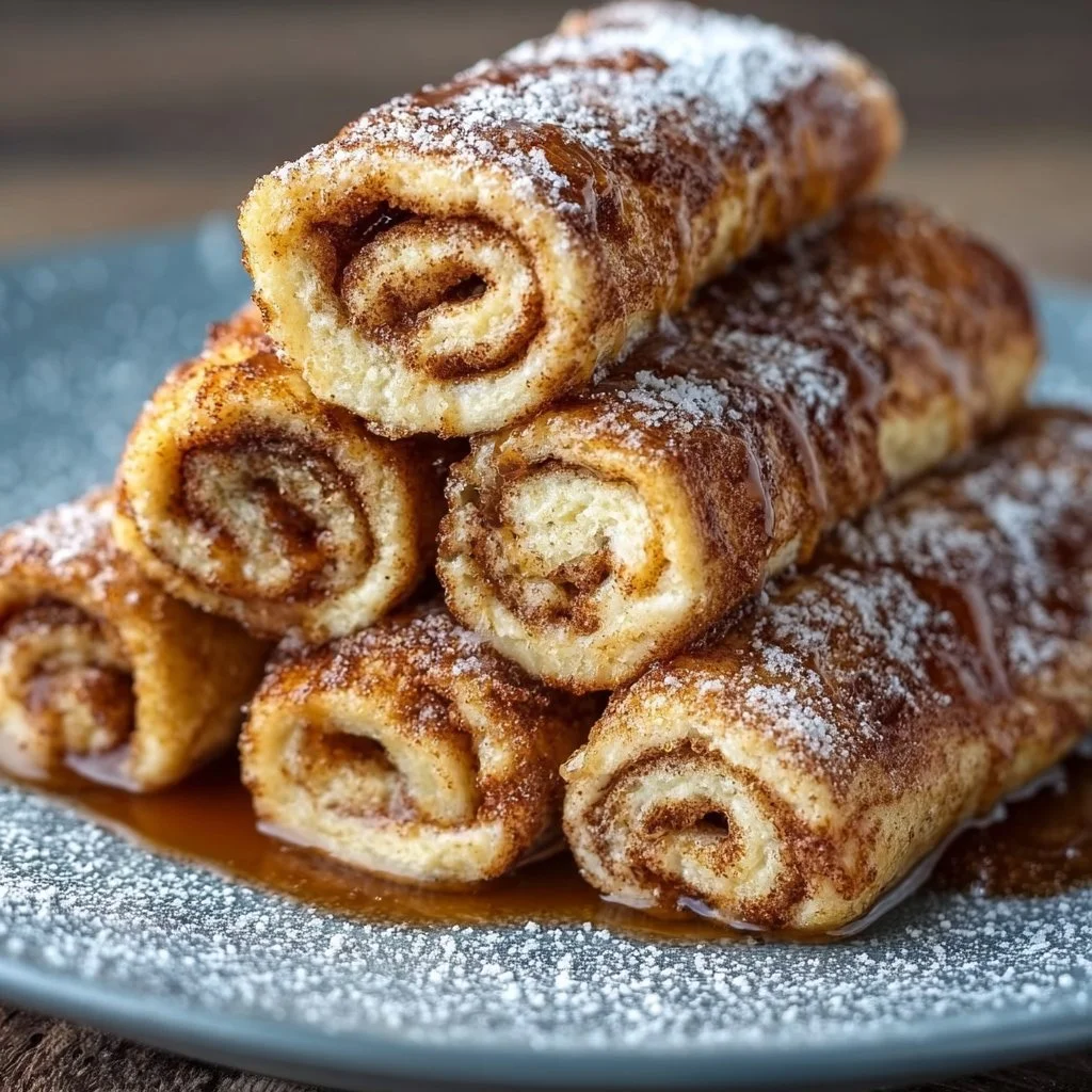 Zimtrollen Französischer Toast Roll Ups