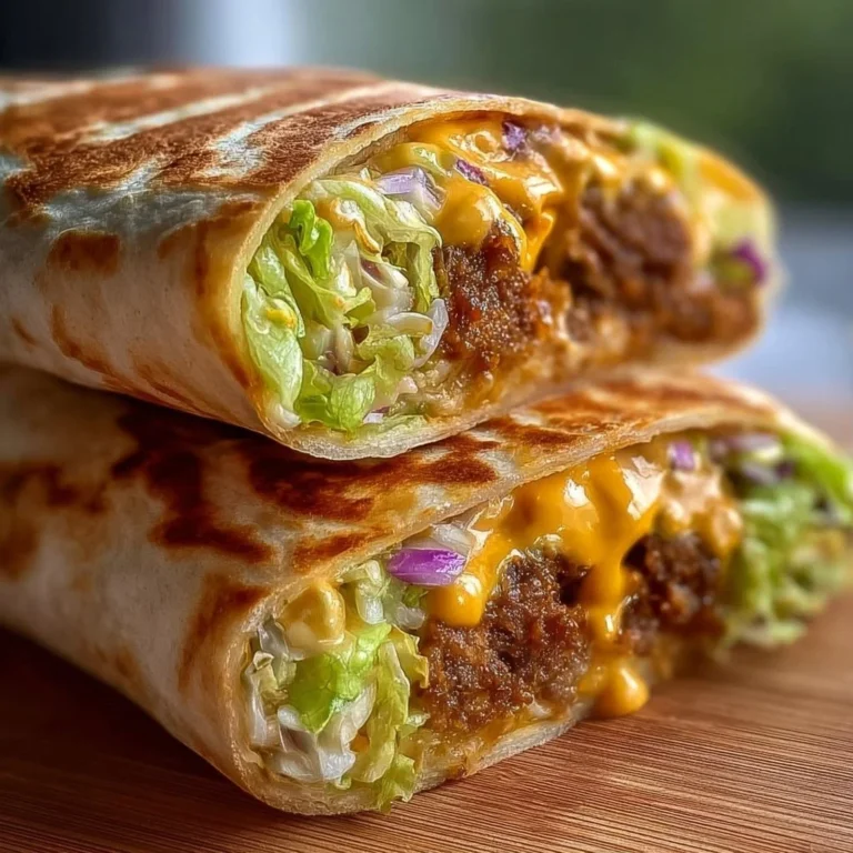 Big Mac Wraps mit Spezialsoße auf einem Teller serviert