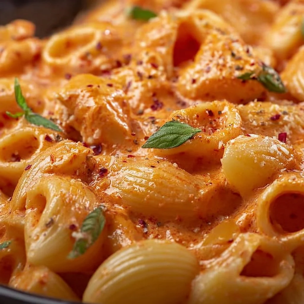 Cremige Pasta mit Tomatensoße