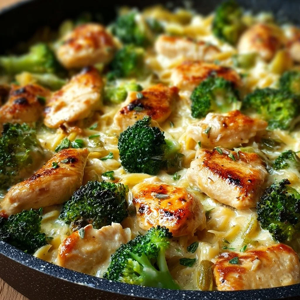 Cremiges Hühnchen und Brokkoli