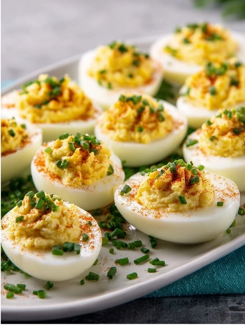 Gefüllte Eier für den Osterbrunch