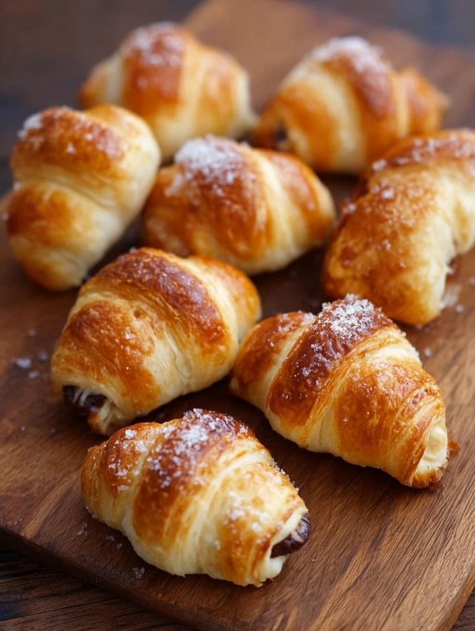 Gefüllte Mini-Croissants