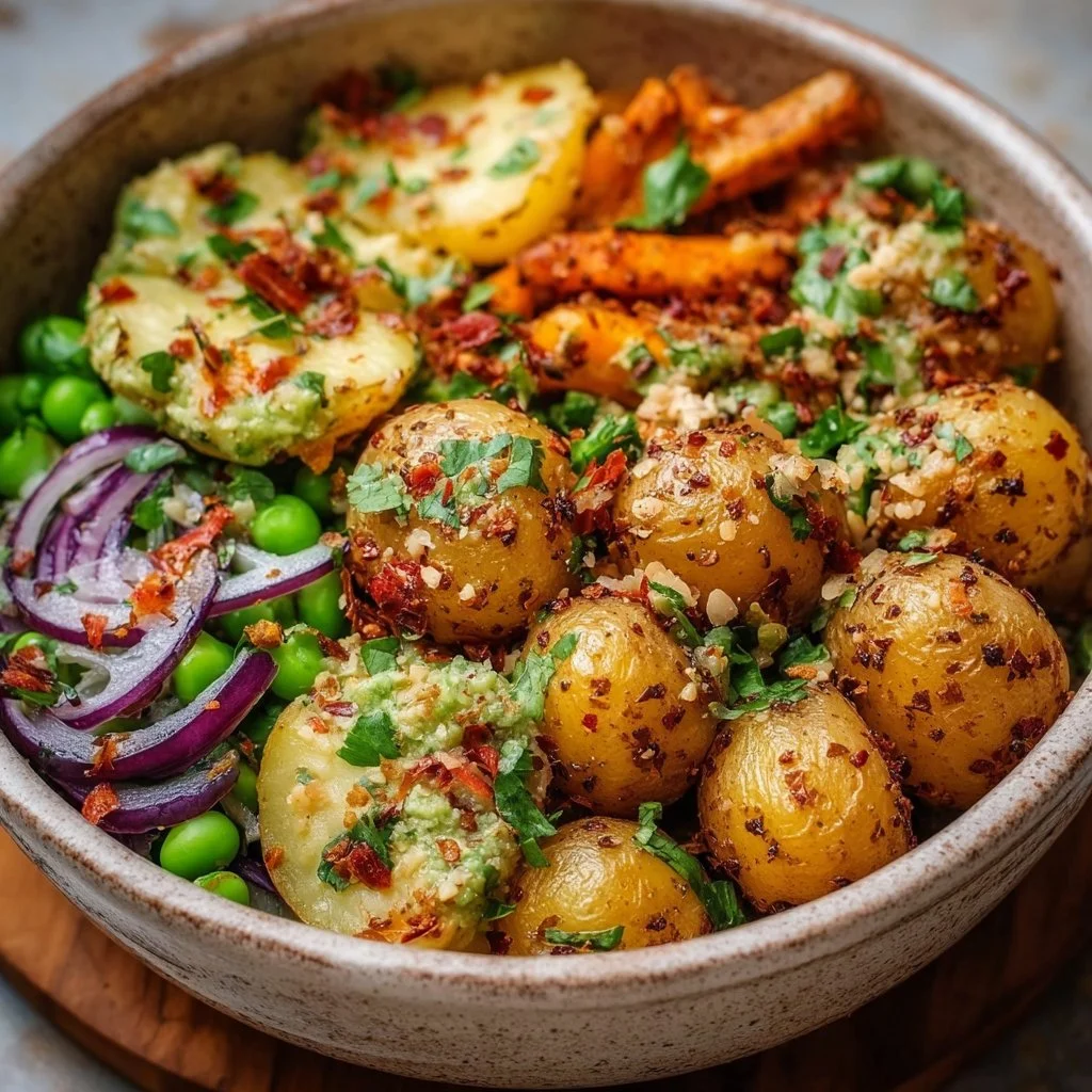 Gesunde vegetarische Kartoffelgerichte