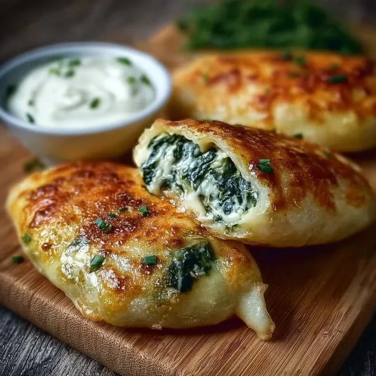 Hausgemachte Kartoffeltaschen frisch aus dem Ofen