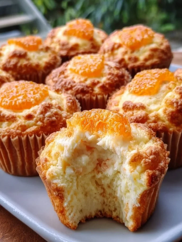 Käsekuchen Muffins in einem hübschen Muffinblech auf einem Tisch