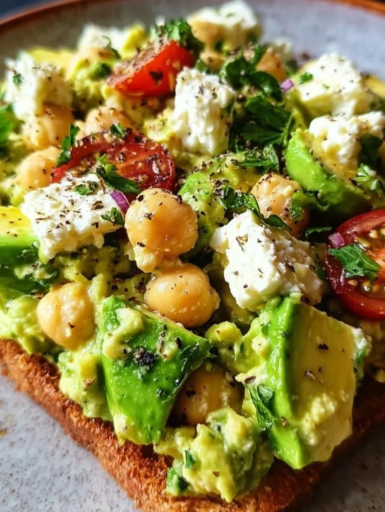 Bunter Kichererbsen Feta Avocado Salat auf einem Teller