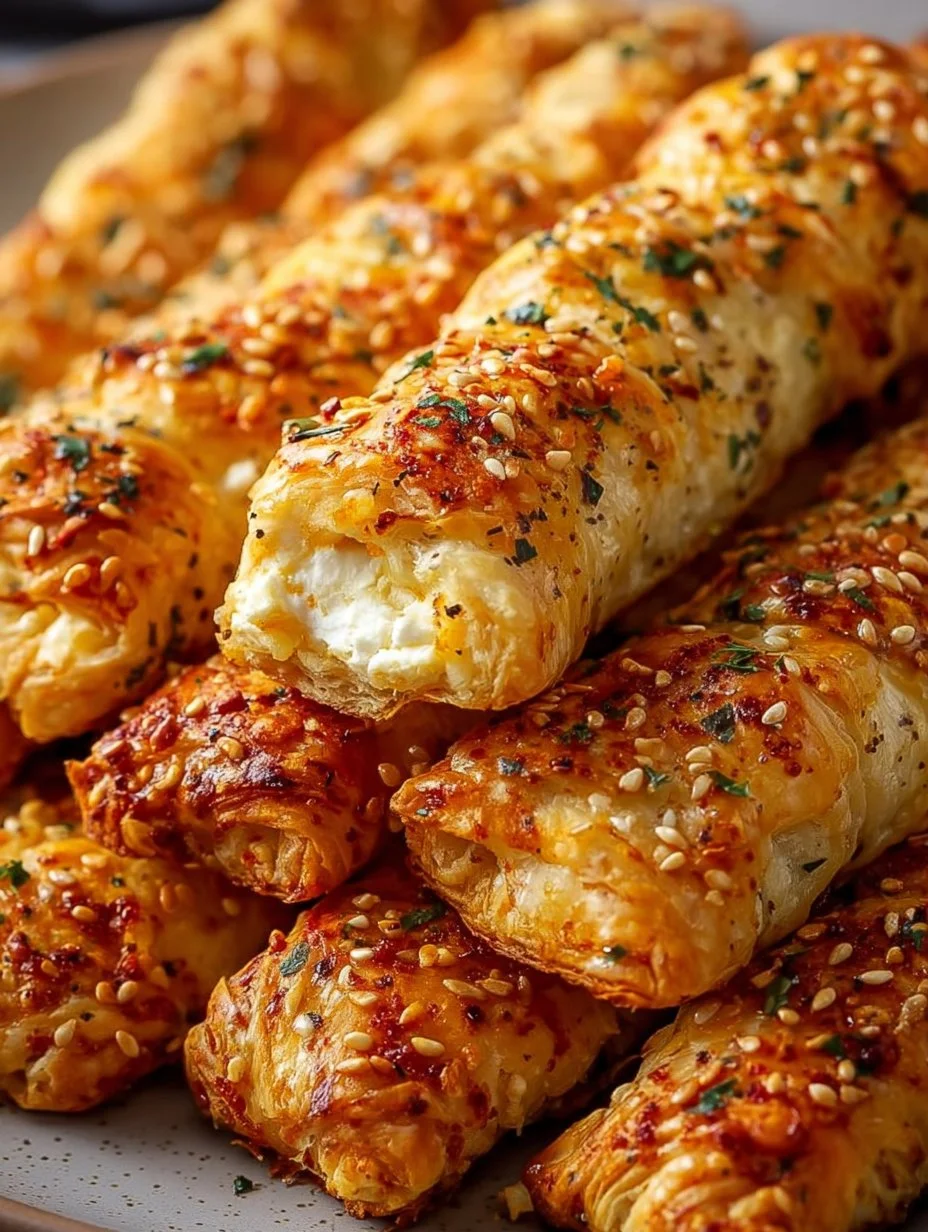 Knusprige Feta-Blätterteig-Sticks
