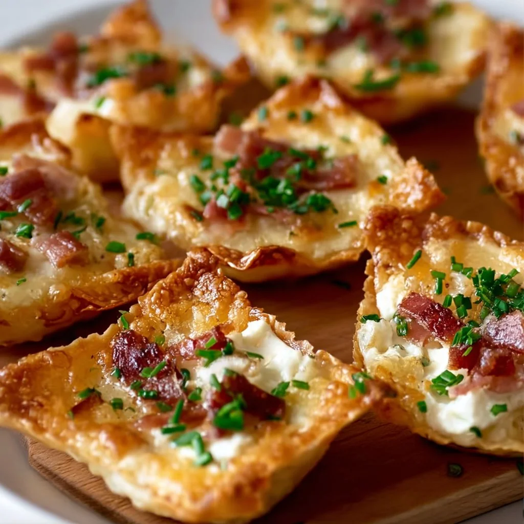 Knusprige Mini Tarte Flambée Häppchen