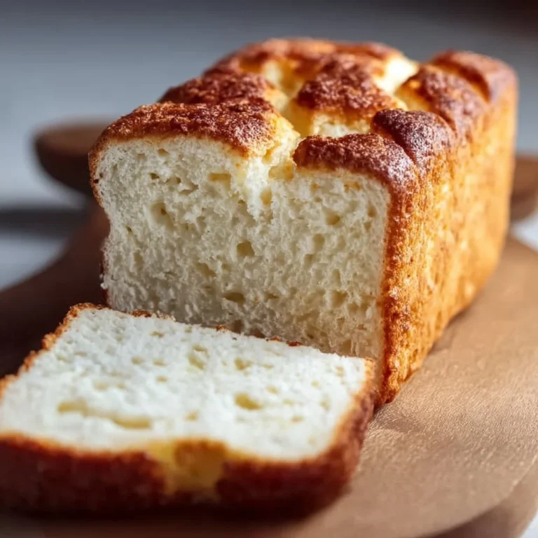 Null Kohlenhydrat Jogurt Brot auf einem Tisch mit frischen Zutaten