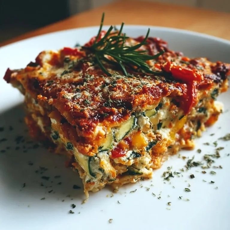 Proteinreiche Gemüse Lasagne mit frischem Gemüse und gesunden Zutaten