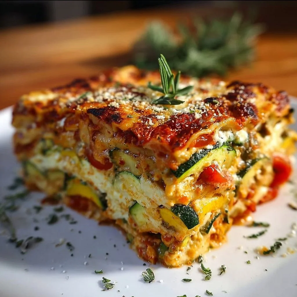 Proteinreiche Gemüse-Lasagne