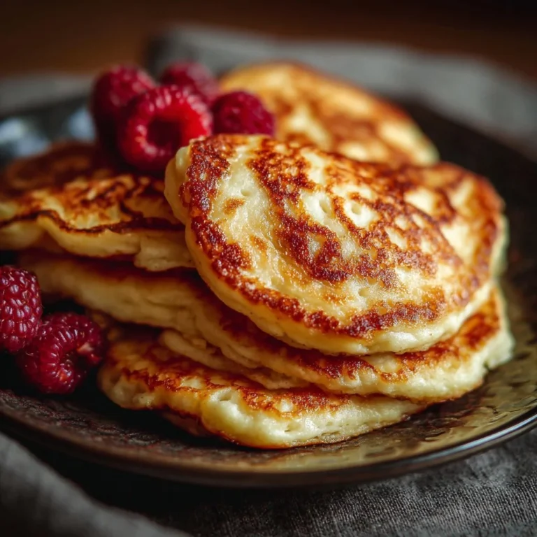 Leckere Quark Pancakes ohne Mehl, ideal für ein gesundes Frühstück.