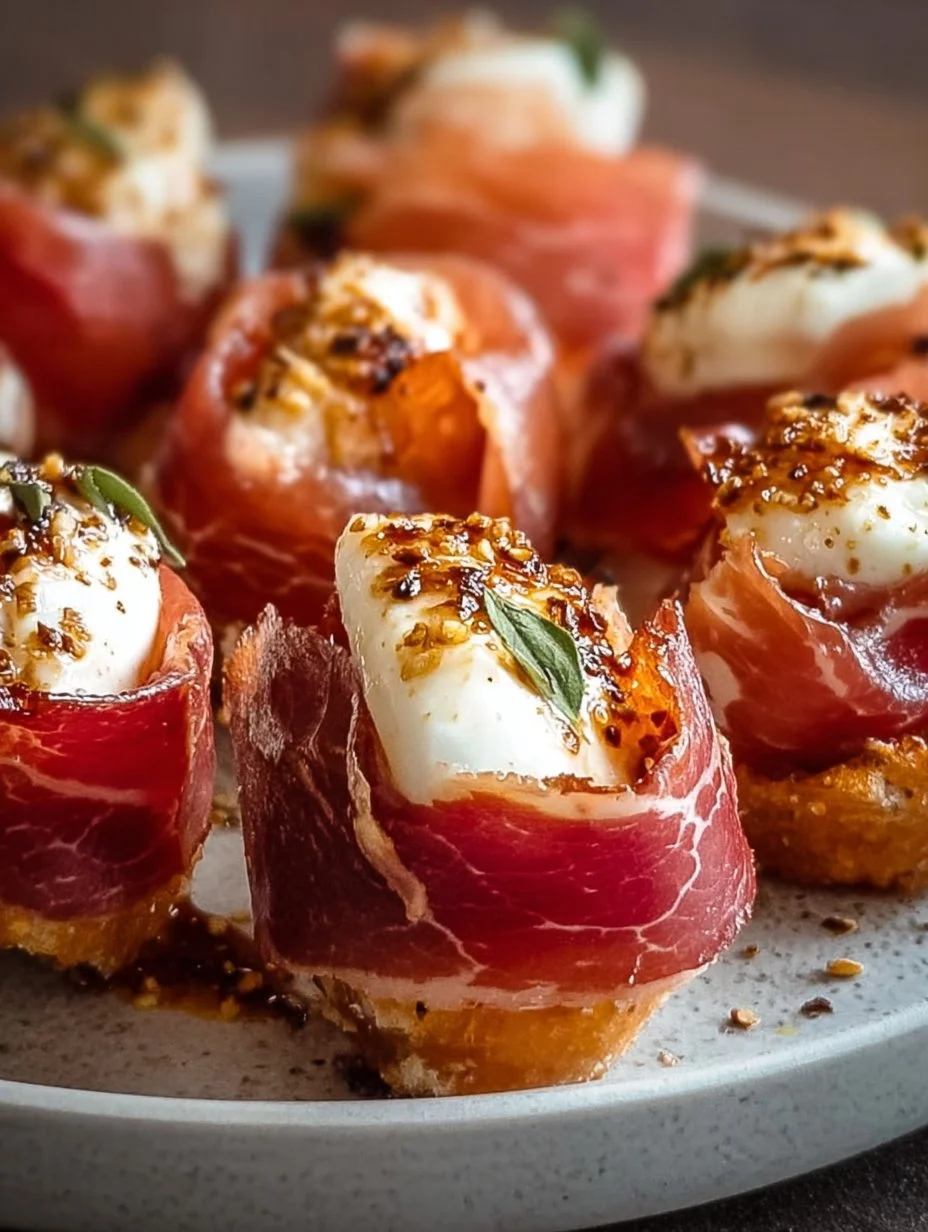 Rindfleisch-Prosciutto-Mozzarella-Häppchen