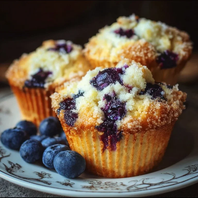 Saftige Blaubeer-Muffins frisch aus dem Ofen, mit saftigen Blaubeeren.