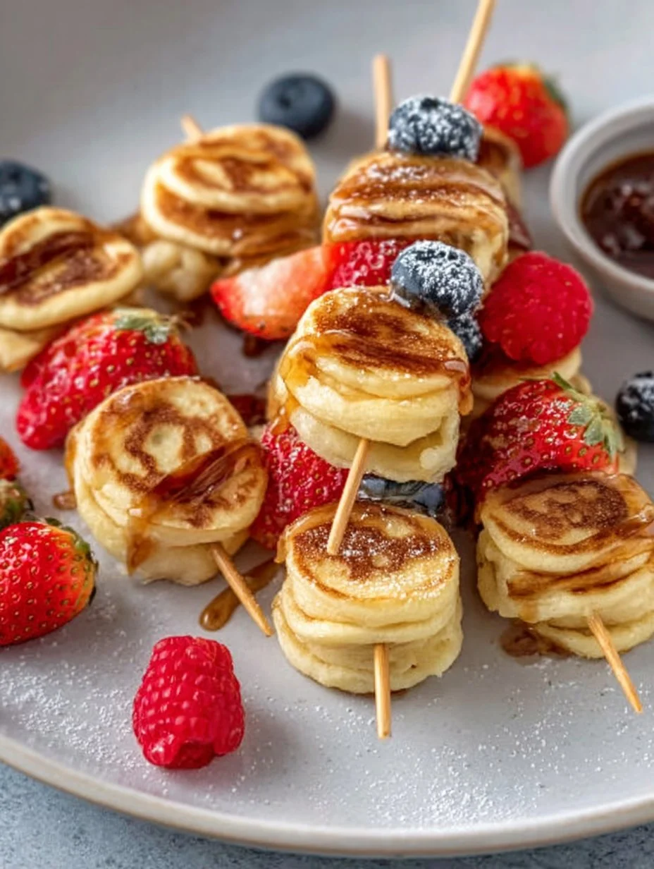Unwiderstehliche Pfannkuchen-Spieße