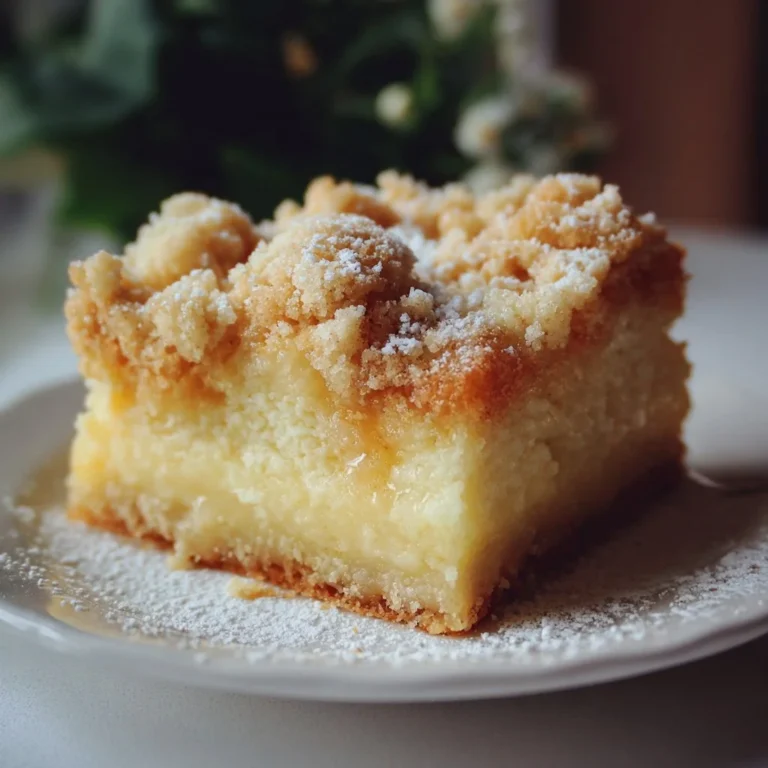 Schmackhafter Vanillepudding Streuselkuchen vom Blech auf einem Teller