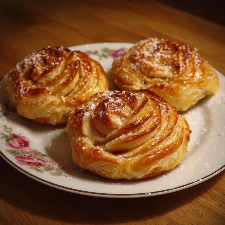 Blätterteig-Apfel-Dessert mit saftigen Äpfeln und knusprigem Teig