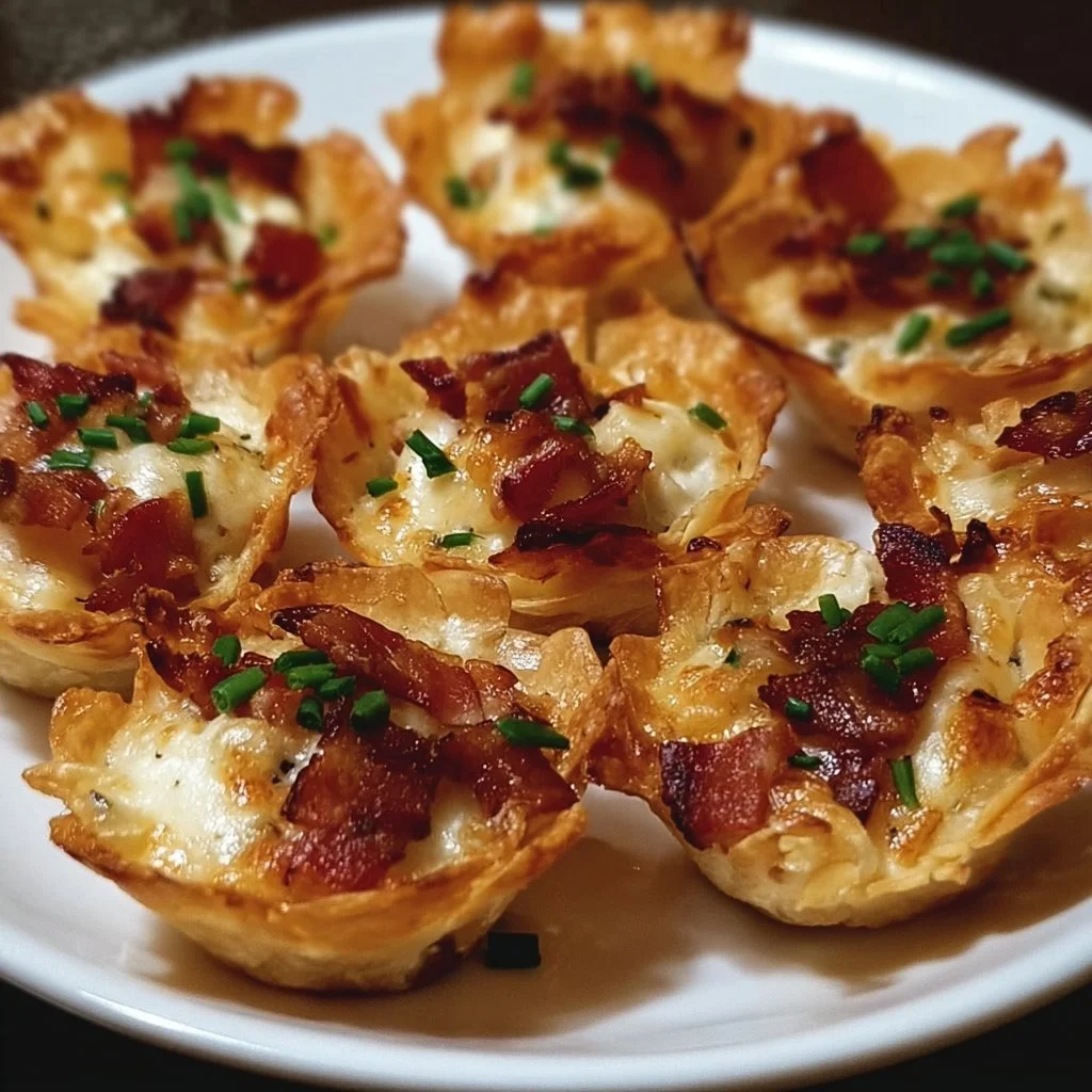 Mini Tarte Flambée Bites auf einem Party-Tisch serviert.