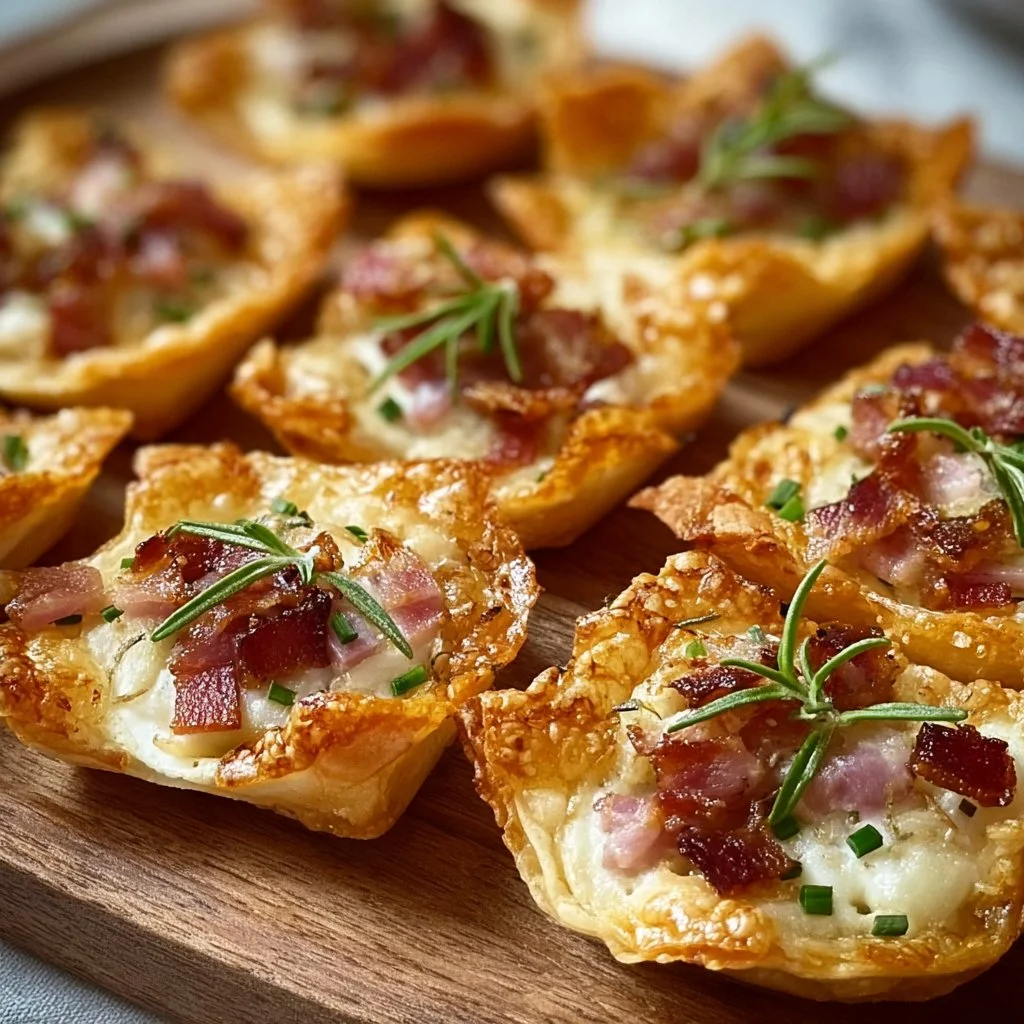 Crispy Mini Tarte Flambée Bites für jede Party