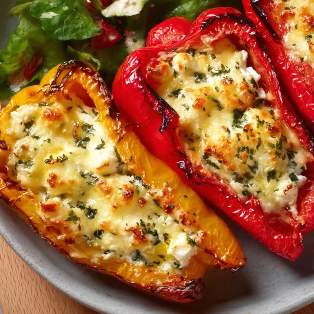 Gefüllte Paprika mit Feta Käse