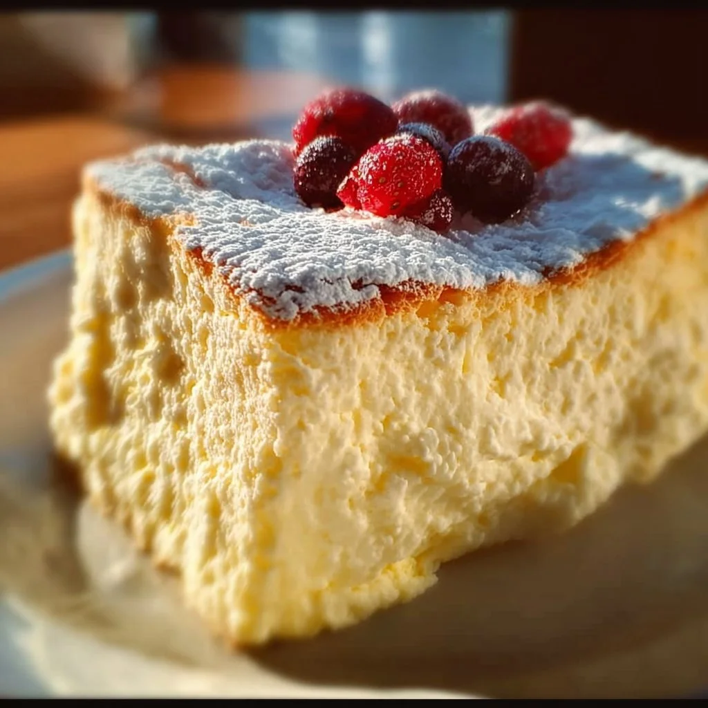 Gesunder Low Carb Quarkkuchen mit frischen Zutaten und wenig Zucker
