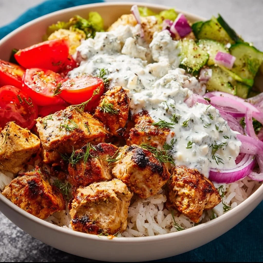 Griechische Hähnchen Bowl: Saftige Bissen, leicht gemacht!