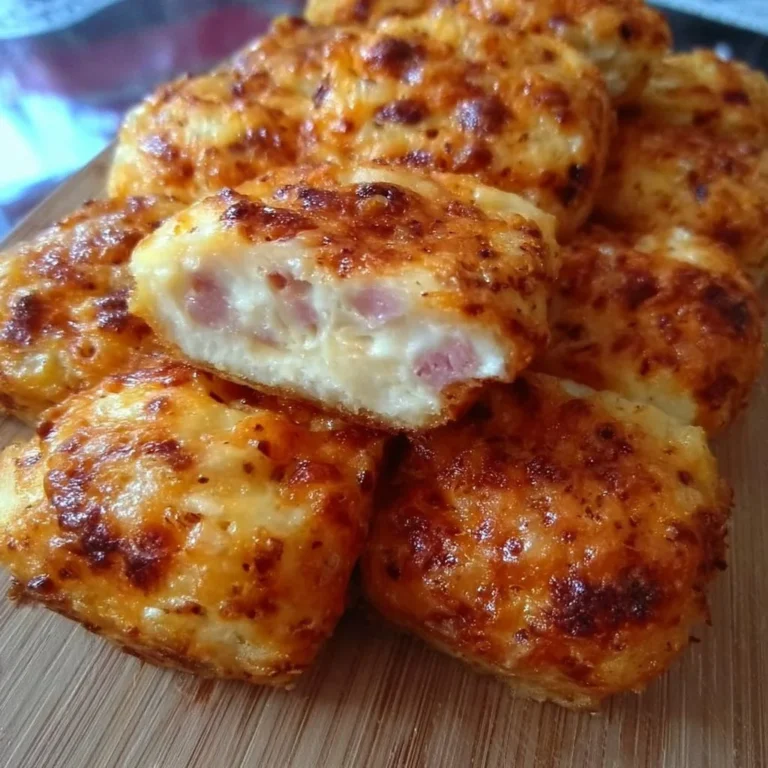 Herzhafter Quarkkuchen mit Käse und Schinken auf einem Tisch serviert