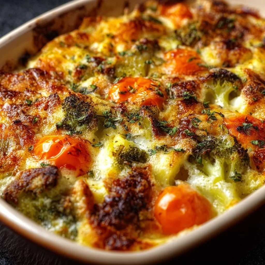 High Protein Gemüseauflauf
