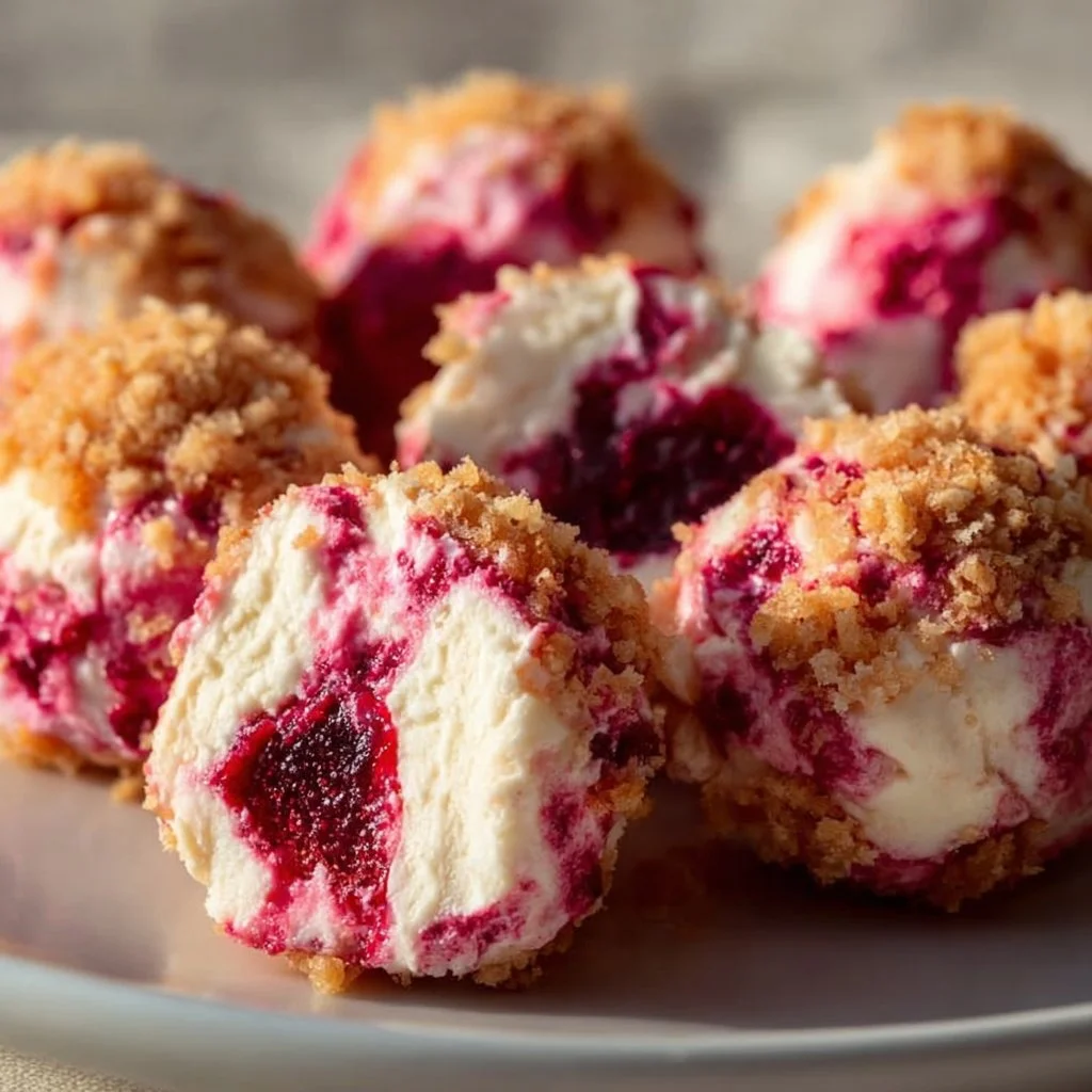 Himbeer-Frischkäse-Bites