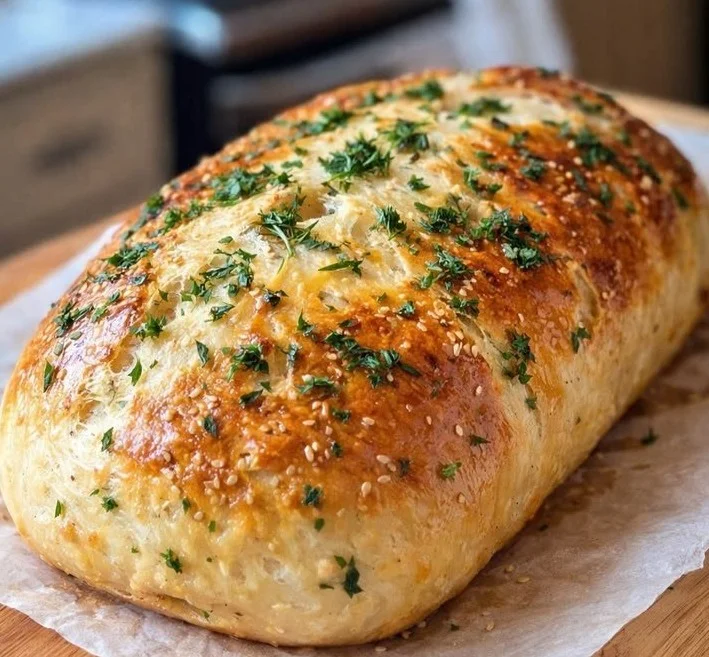 Knoblauchbrot ohne Kneten