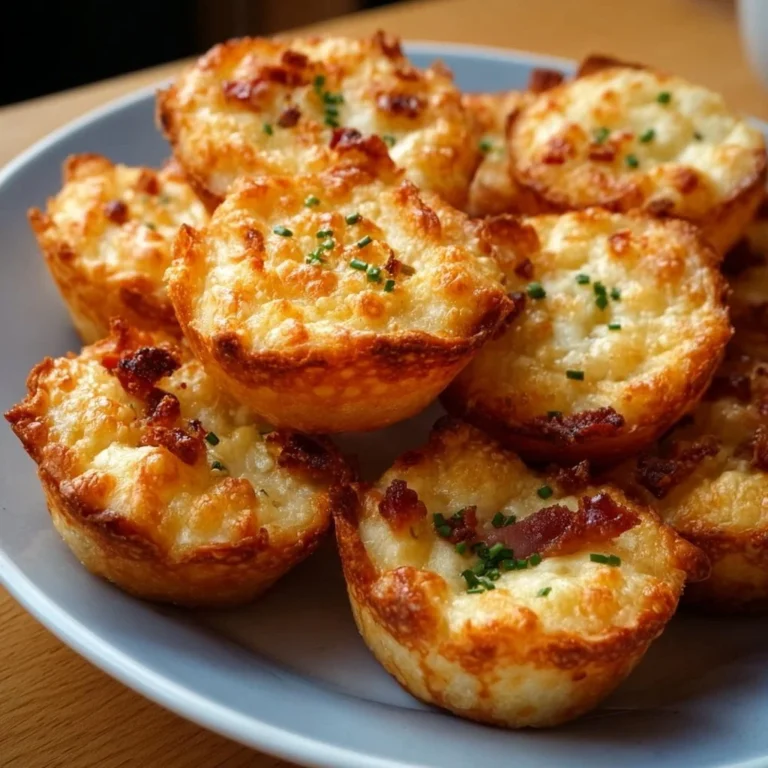 Knusprige Mini Tarte Flambée Häppchen auf einem Teller serviert.
