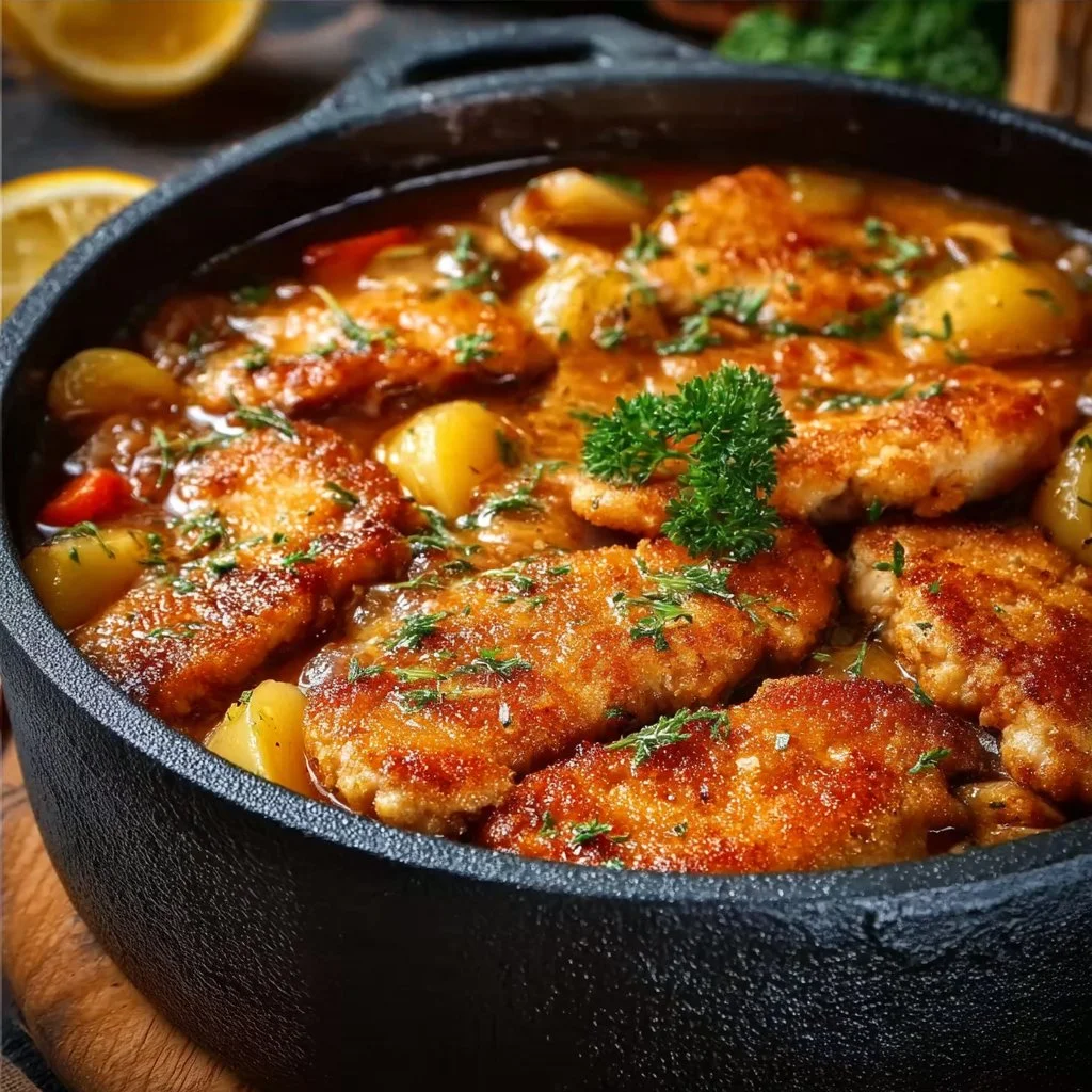 Köstlicher Schnitzeltopf für Genießer