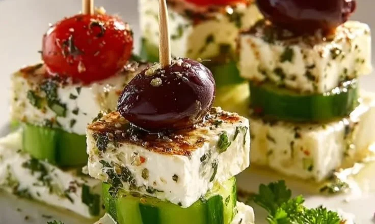 Leckere Feta-Spieße mit Gurke – Einfaches Rezept für dich!