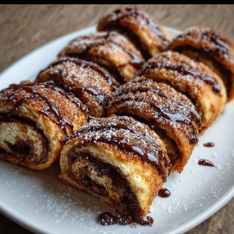 Schmackhafte Nutella-Zimt-Toast-Rollen auf einem Teller serviert