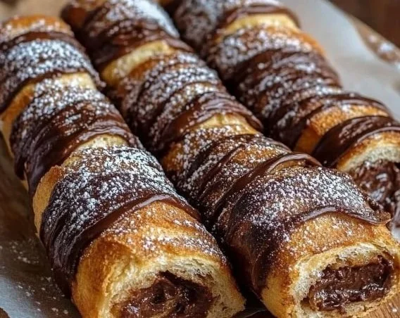 Nutella-Zimt-Toast-Rollen