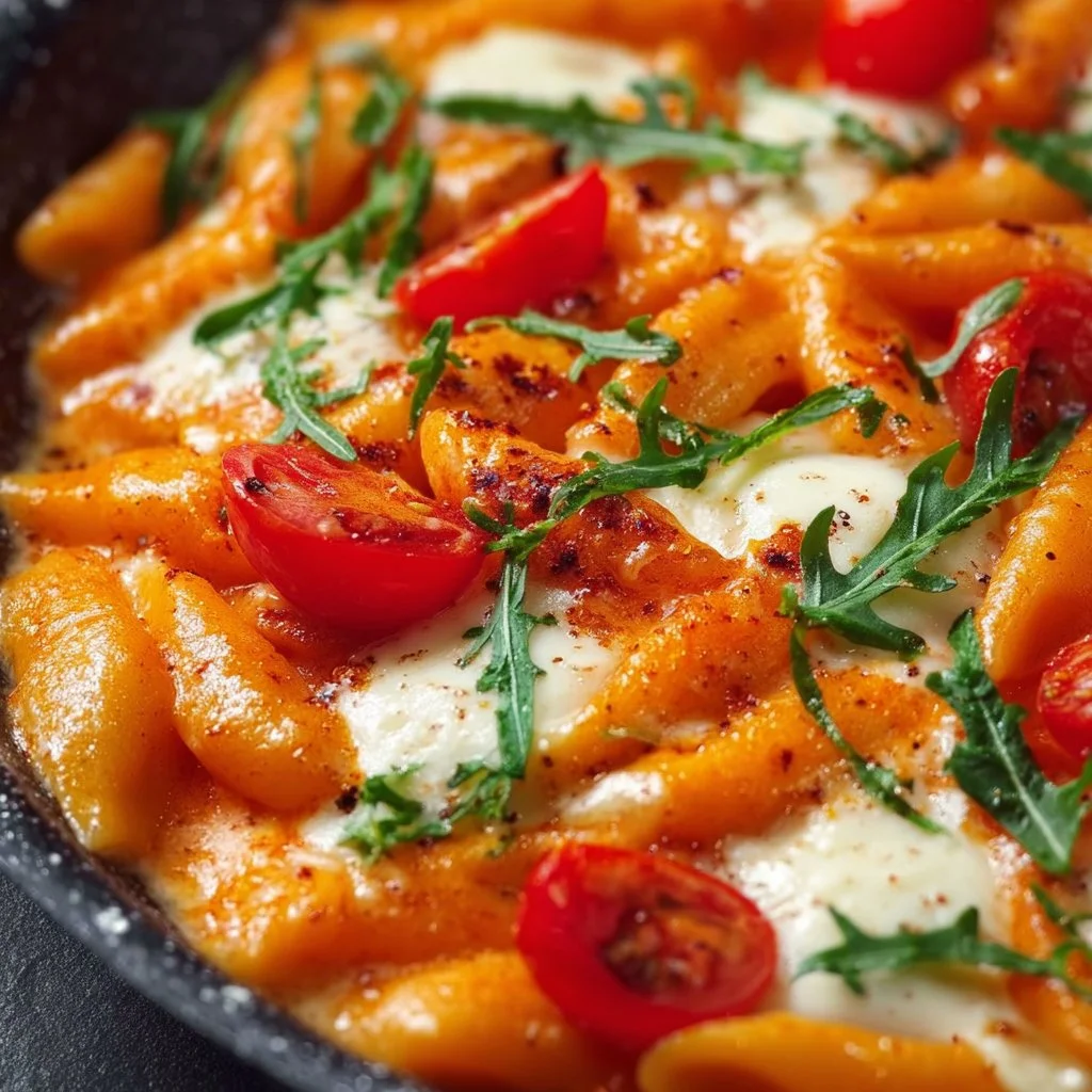 Schnelle Schupfnudeln mit Tomaten und Mozzarella