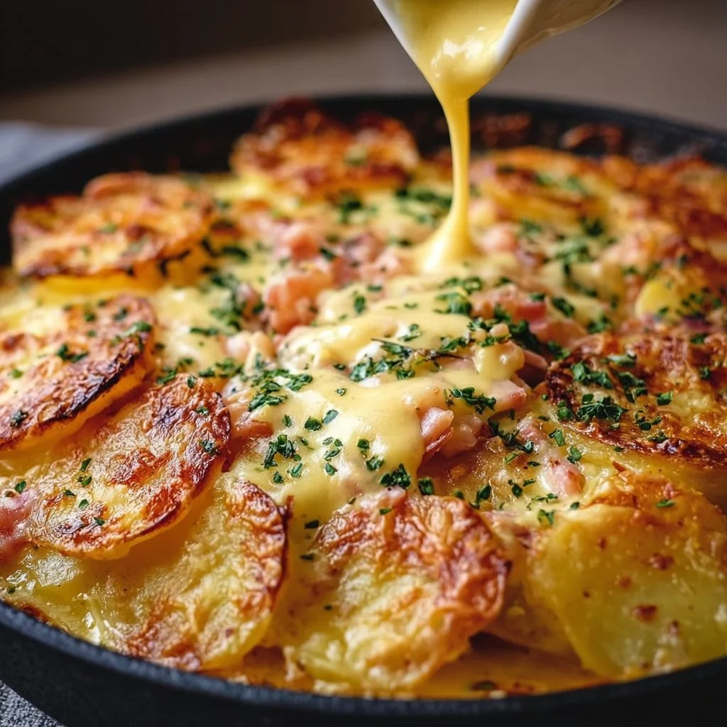 Überbackenes Kartoffelgratin wie bei Mama