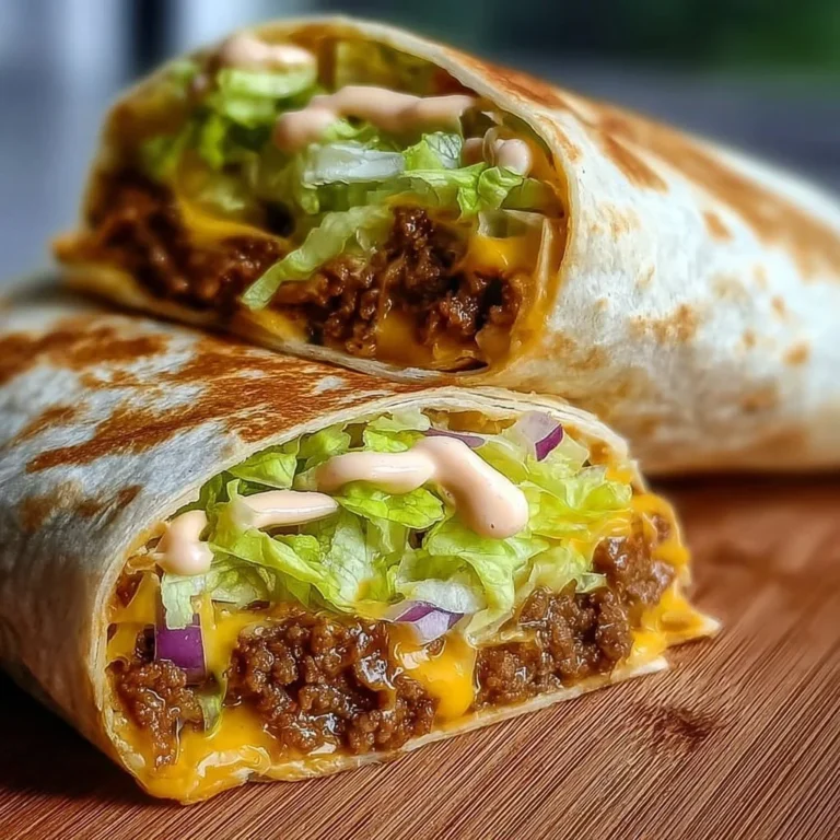 Leckere Big Mac Wraps serviert auf einem Teller mit frischen Zutaten.