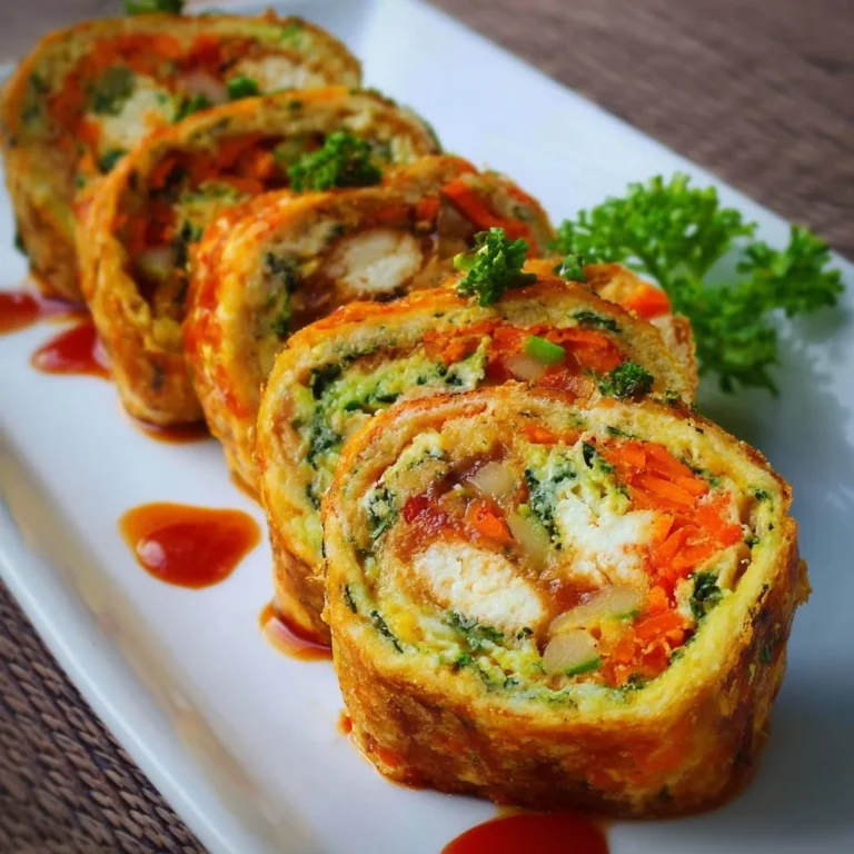 Vegetarische High Protein Gemüserolle mit frischem Gemüse und Proteinen
