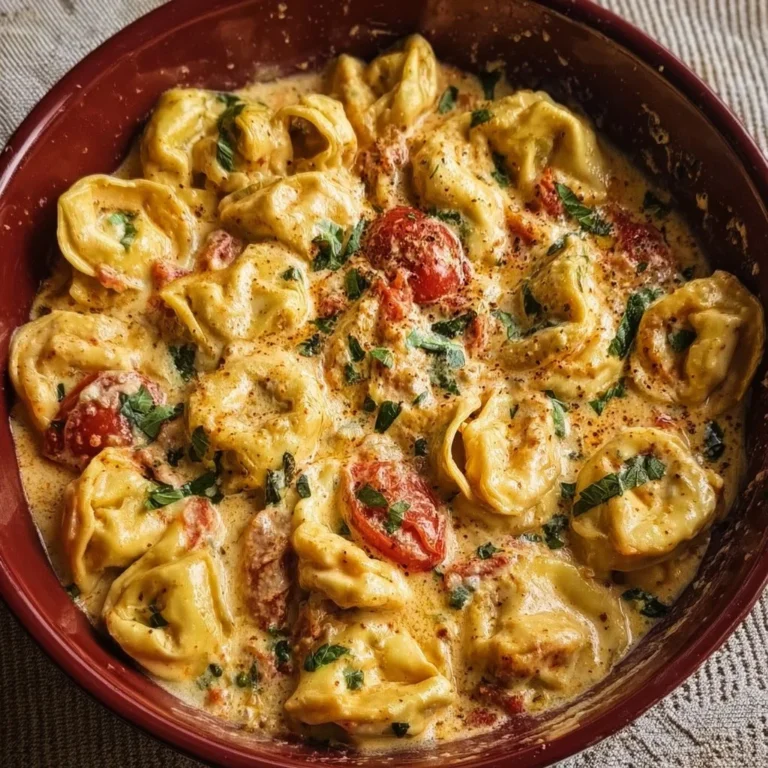 Cremige Ein-Pfannen Heirate Mich Tortellini in einer Pfanne
